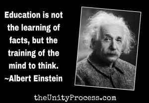 Einstein on Education | The Unity Process